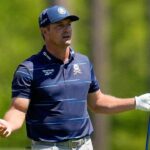 Bryson DeChambeau drills patron with tee shot, can’t escape bunker in rough first round of the Masters