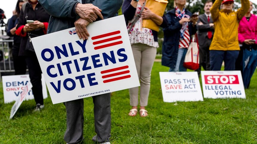 Conservative group launches M ad blitz pressuring Senate on voter ID as GOP eyes SAVE America Act push