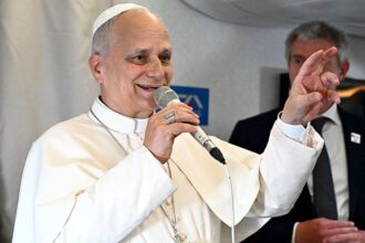 Pope Leo says remarks about world being ‘ravaged by a ​handful of tyrants’ were not aimed at Trump: report