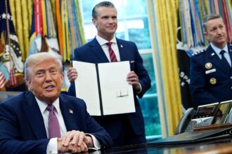 Pentagon urges Congress to codify ‘Department of War’ name change it estimates will cost  million