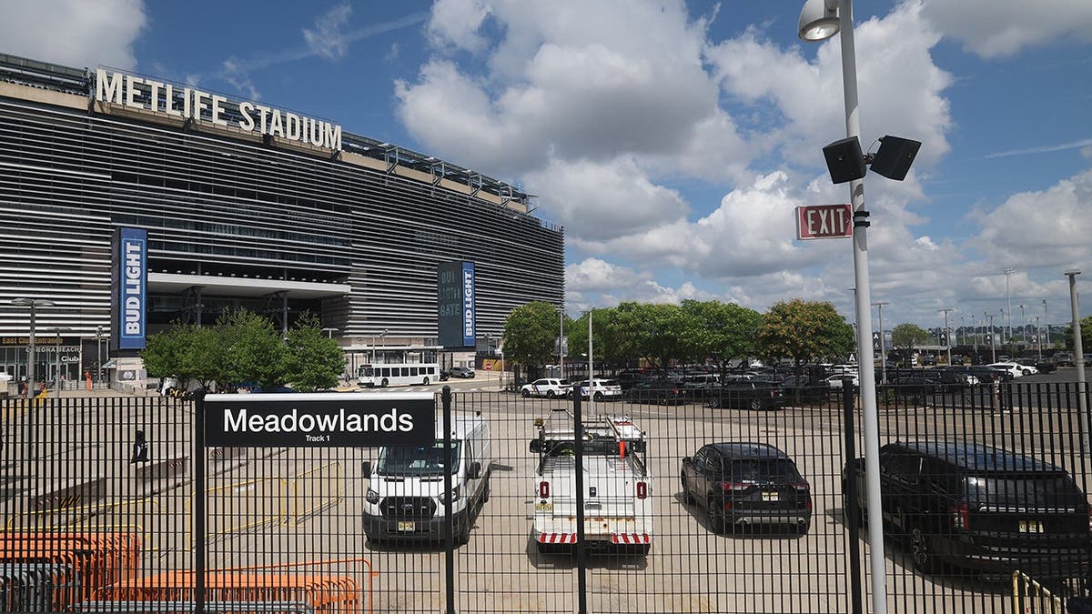 A general view of MetLife Stadium and Meadowlands Train Station
