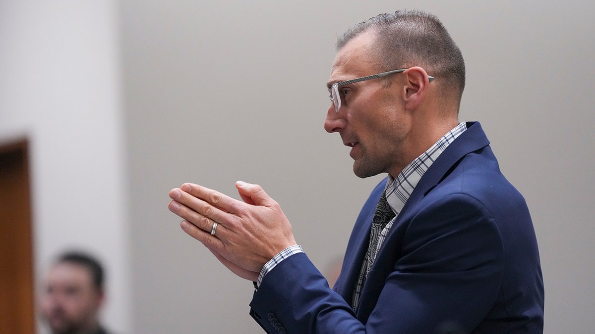 Deputy Utah County Attorney Ryan McBride speaking in court in Provo