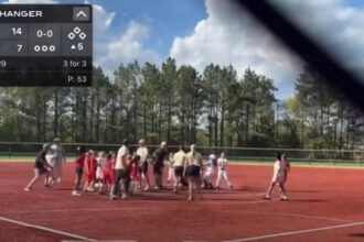 Georgia youth softball coach attacks rival on pitcher’s mound in catfight caught on video