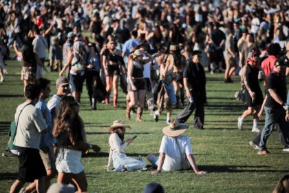 Scantily-clad festivalgoers stuck in Coachella hell in desert heat