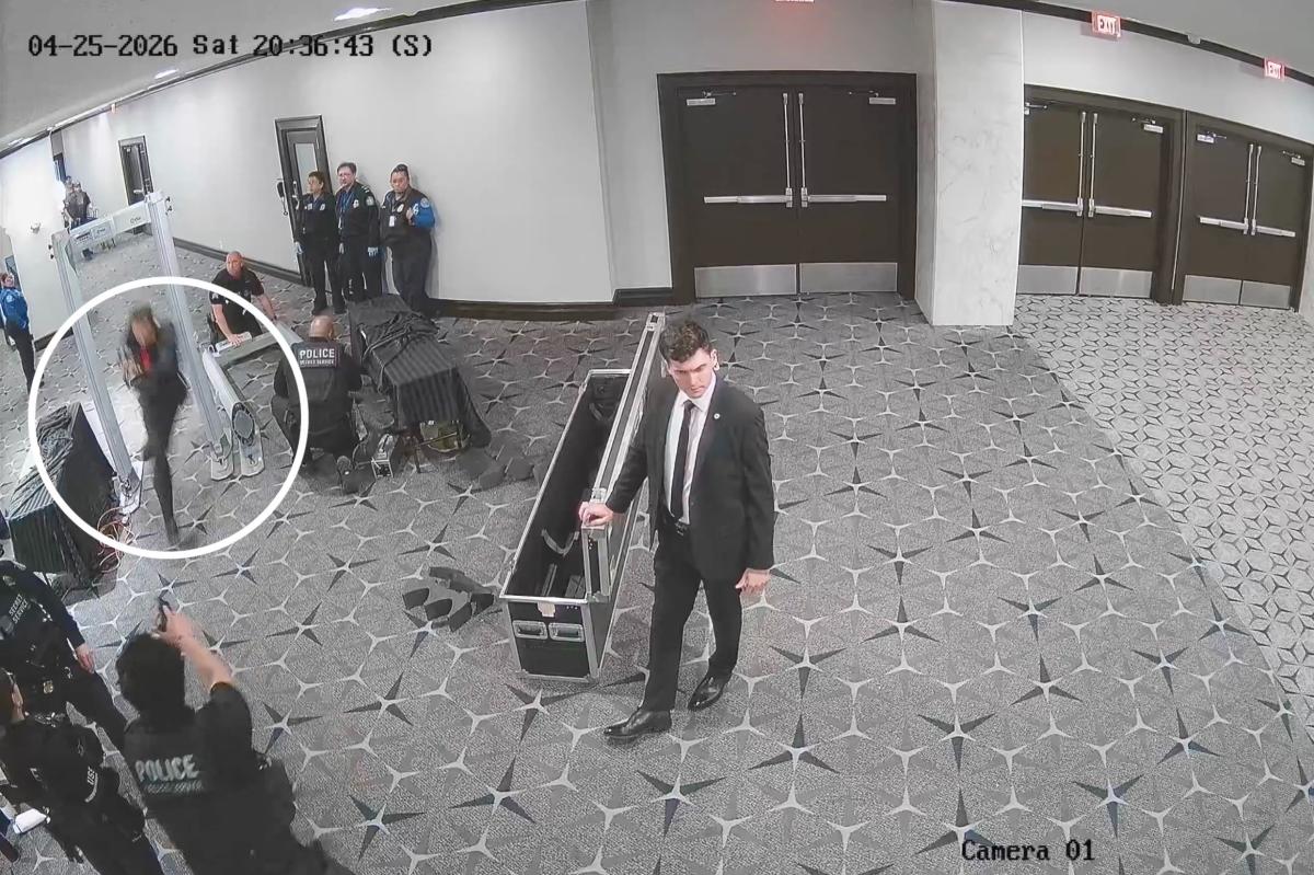Armed WHCD suspected shooter Cole Allen seen bolting through metal detector in new, high-quality video