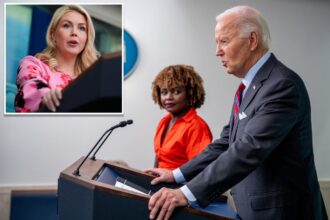 Karoline Leavitt blames Joe Biden for the ‘hard time’ Karine Jean-Pierre had as White House press secretary 