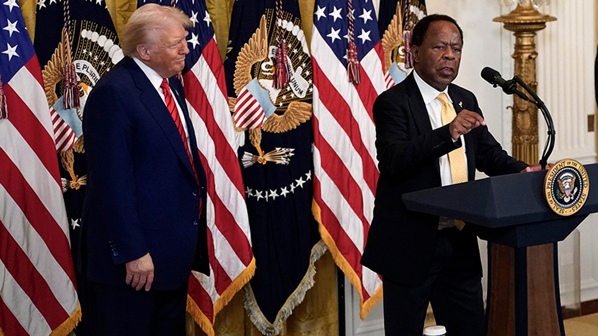 Leo Terrell with President Donald Trump