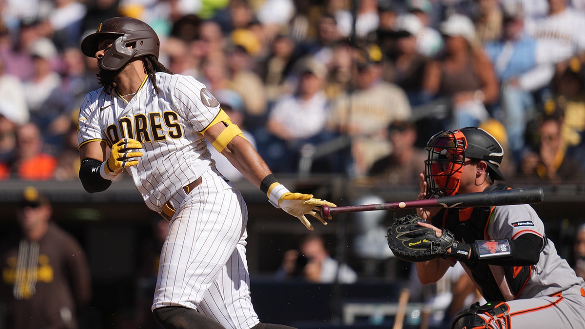 Fernando Tatis Jr contributes to the score