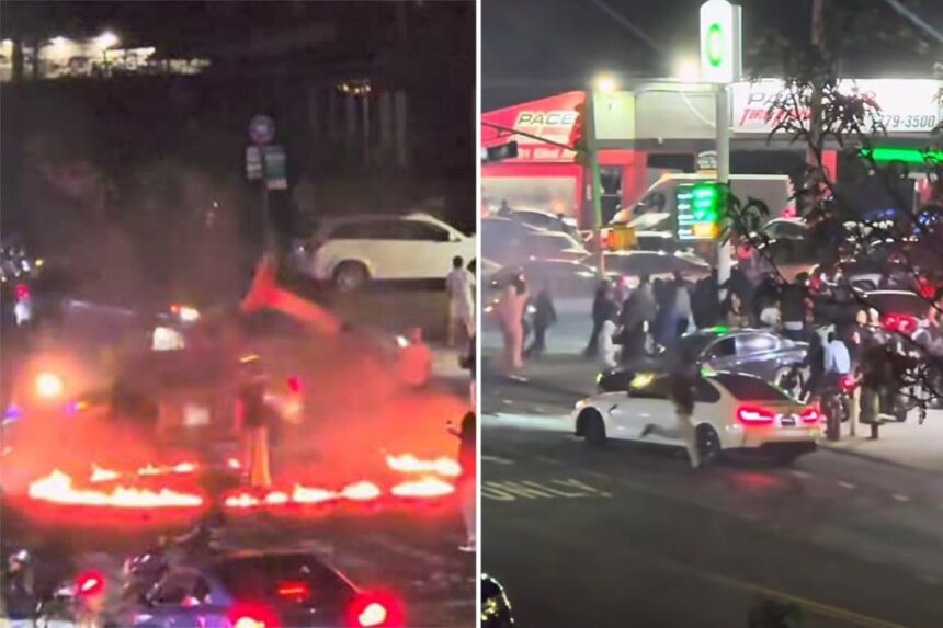 Reckless driver busted in fiery car meet-up that wreaked havoc at NYC intersection: cops