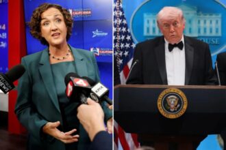 Katie Porter’s vile two-word insult targeting Trump sparks outrage after assassination attempt
