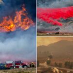 Crews battle fast-growing wildfire in windy Southern California that’s forced residents to evacuate