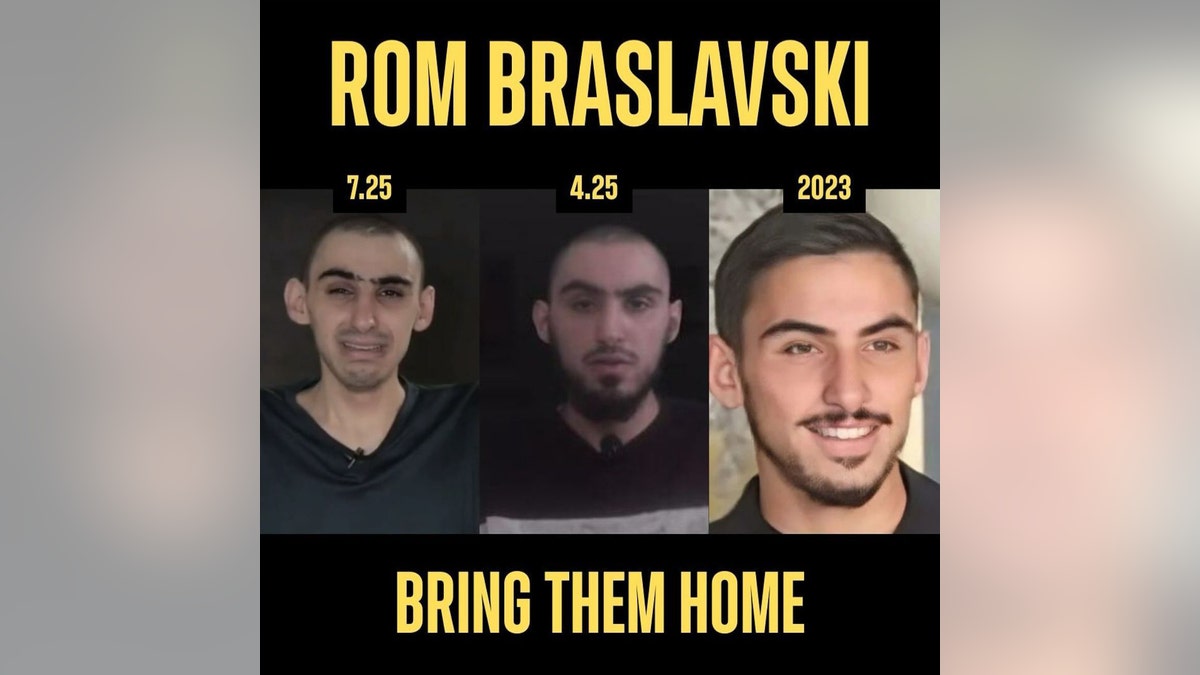 Rom Braslavski was kidnapped by Hamas terrorists at the Nova music festival Oct. 7, 2023. 