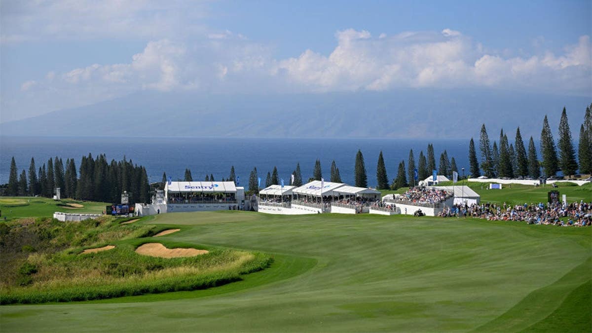 view of the final hole at kapalua