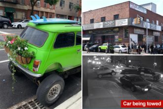 Exclusive | NYC tows auto shop’s adorable ‘monster truck’ memorial and turns it to scrap metal