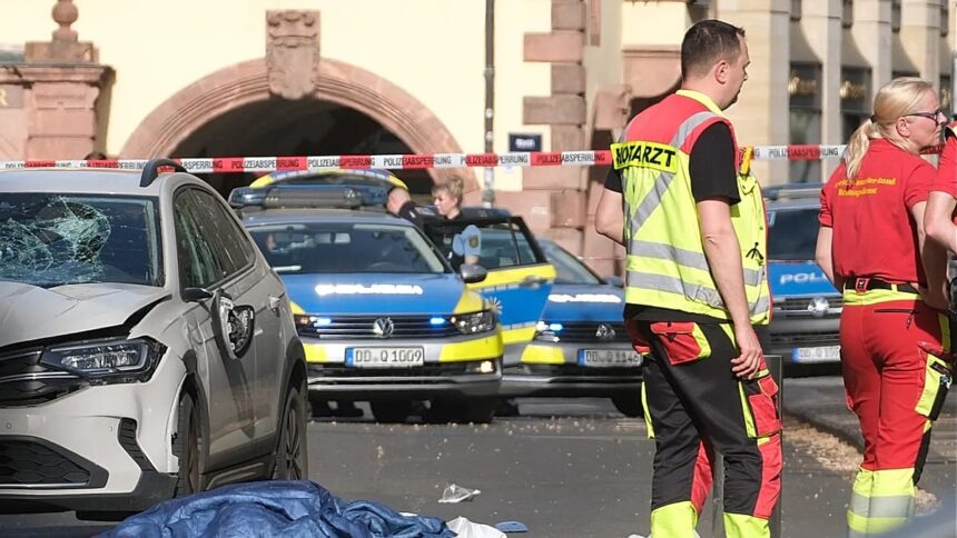 At least one killed after car drives into people on street in Leipzig