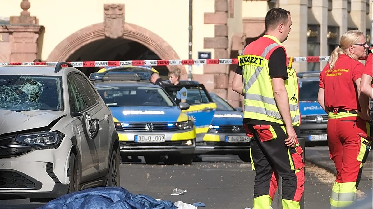 At least one killed after car drives into people on street in Leipzig