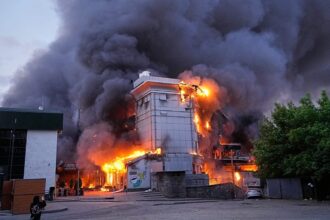 At least one killed after wave of Russian strikes hits Kyiv