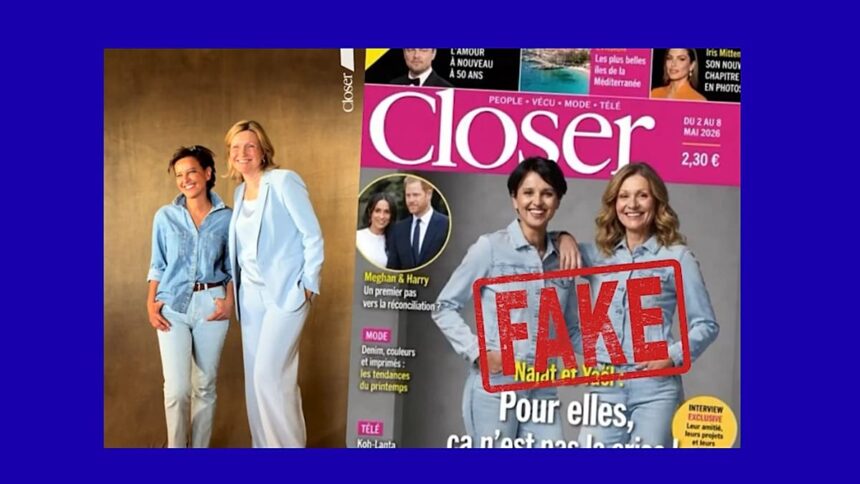 Right-wing broadcaster shares fake magazine cover of French politician