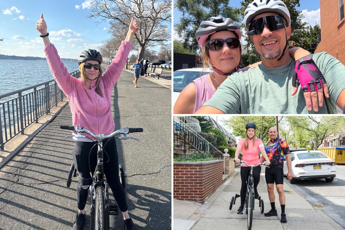 Exclusive | Brain injury survivor tackles 5 Boro Bike tour after relearning how to ride with training wheels