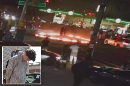 Reckless driver who allegedly spun around in BMW during viral, fiery NYC car meet-up is busted: cops