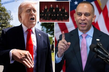 Trump demands Hakeem Jeffries ‘impeachment’ after top House Dem trashes Supreme Court