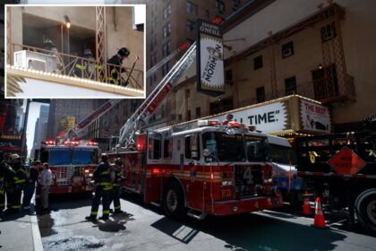 Massive 3-alarm fire rages at NYC’s Eugene O’Neill Theatre