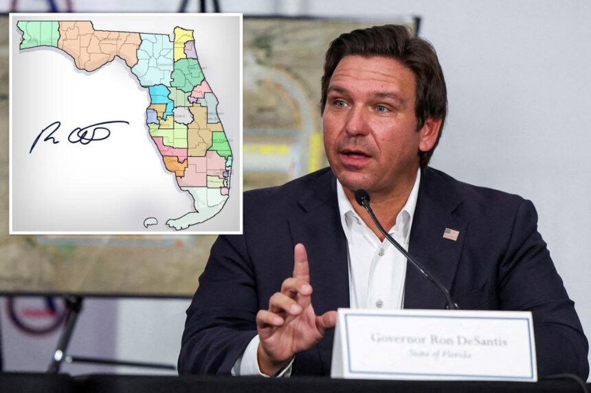 DeSantis signs new congressional map,  paving way for 4 possible GOP seat pick-ups