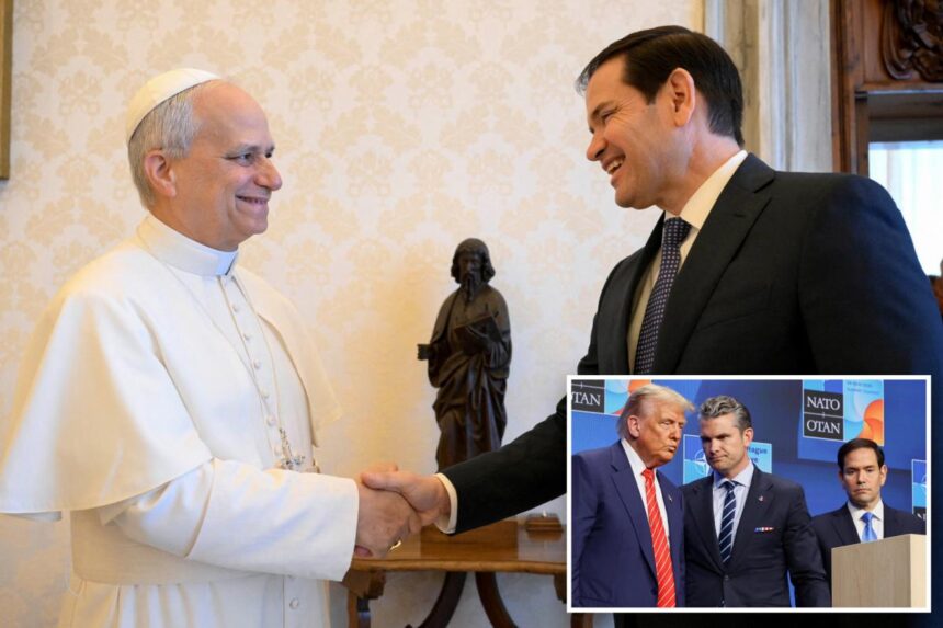 Rubio preps for ‘frank’ chat with Pope Leo XIV amid Vatican friction with Trump