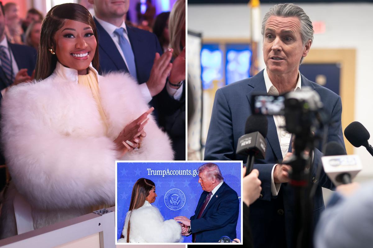 Nicki Minaj credits Gavin Newsom for tilting her toward Trump after gov. ‘completely ignored me’