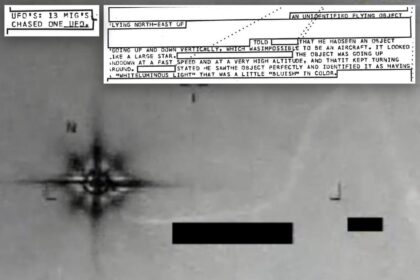 Newly released secret government files detail UFO encounter with 13 fighter jets