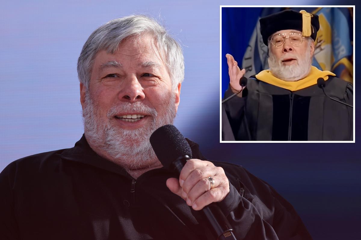 Apple co-founder Steve Wozniak’s graduation speech on ‘AI’ sparks cheers: ‘Actual Intelligence’