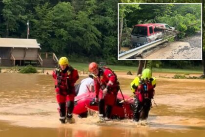 Woman dead after being swept away by swift water during flash flooding in Tennessee