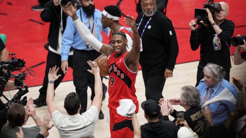 Raptors star RJ Barrett nails season-saving 3-pointer to force Game 7 against Cavaliers