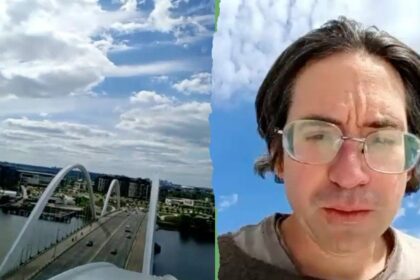 Activist remains perched atop DC bridge protesting Iran war, AI development: ‘The spirit moves me’