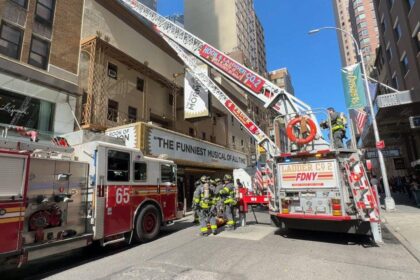 Fire breaks out at historic Broadway theater that hosts ‘The Book of Mormon’ in New York City