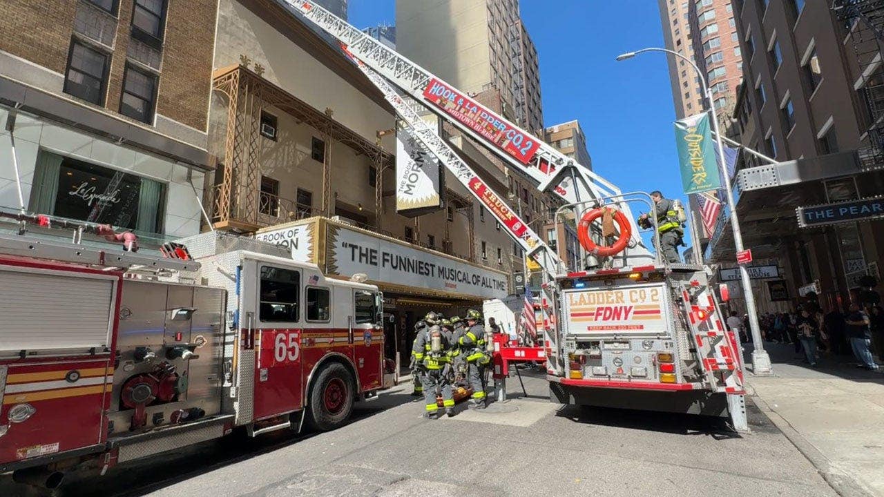 Fire breaks out at historic Broadway theater that hosts ‘The Book of Mormon’ in New York City