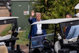 Trump shows up at LIV Golf event at his Virginia course after calling for players to rejoin PGA Tour