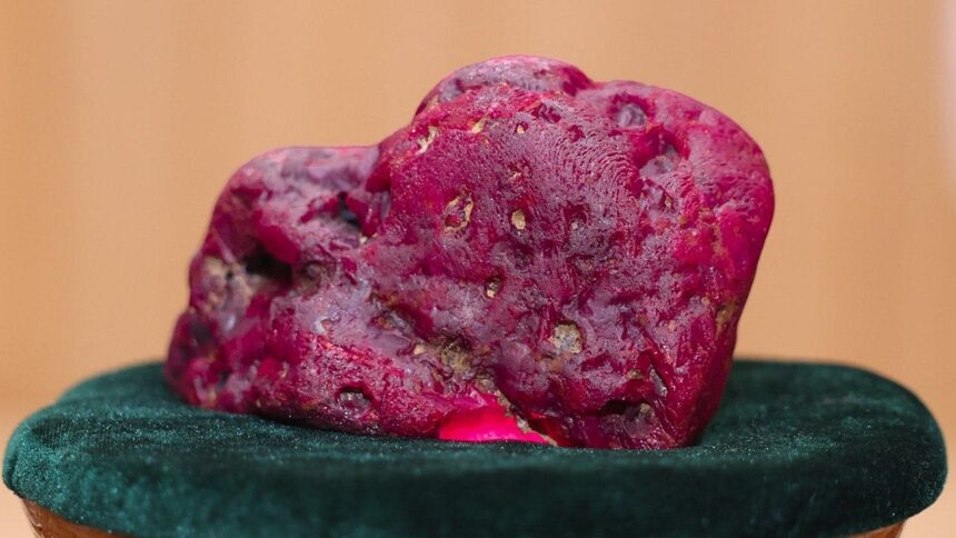 Massive 11,000-carat ruby believed to be second-largest ever found in conflict-ridden country