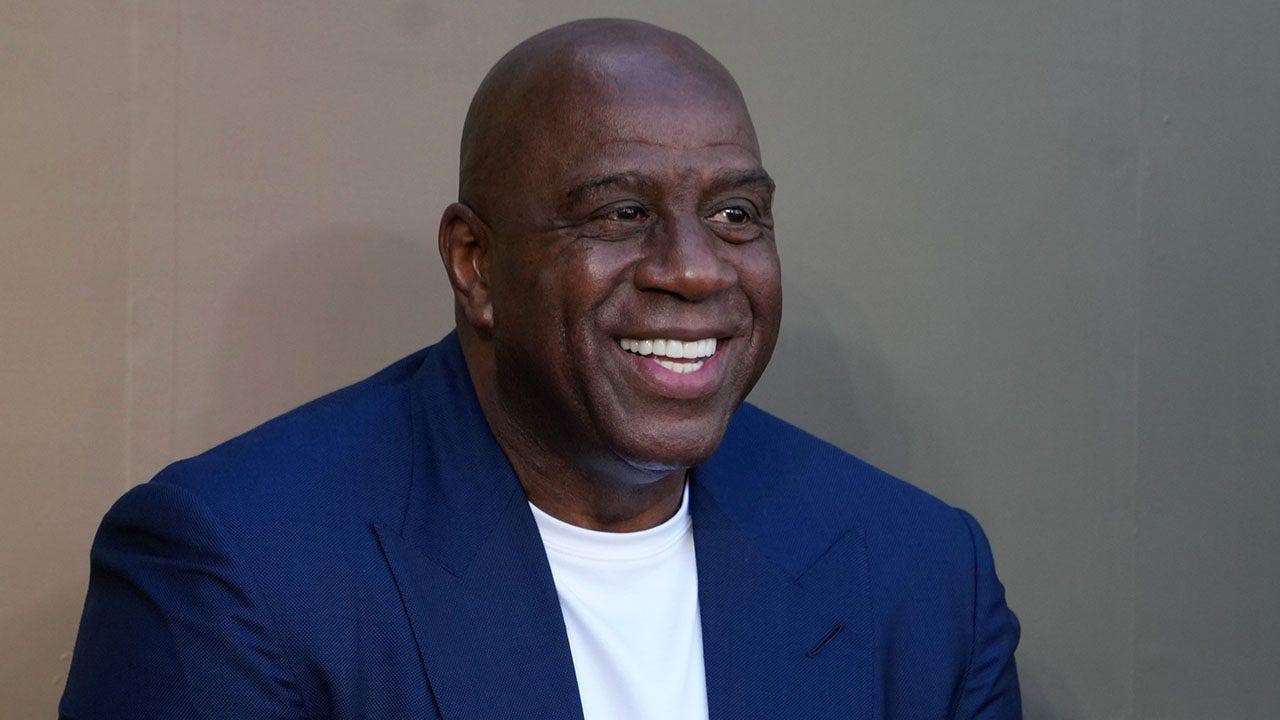NBA legend Magic Johnson breaks from his former Lakers boss to endorse Karen Bass in LA mayoral race