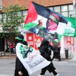 Hamas, Hezbollah flags fly at anti-Israel protest minutes after Mamdani condemns terror plot against Jews