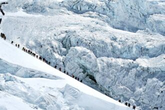 Record number of climbers summit Mount Everest from Nepali side despite overcrowding concerns