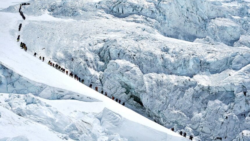 Record number of climbers summit Mount Everest from Nepali side despite overcrowding concerns
