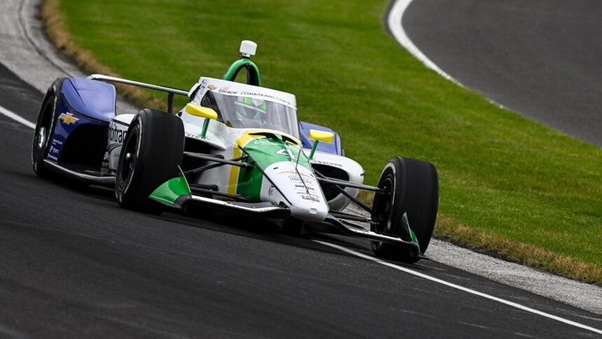 IndyCar driver Caio Collet’s vehicle catches fire in terrifying Indy 500 wreck