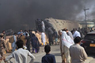 Deadly suicide blast rips through Pakistan train route, killing at least 23