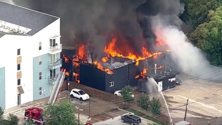 Explosion rocks Dallas apartment building as massive fire sends black smoke into sky, at least 4 injured