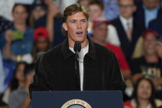 Giants coach John Harbaugh unlikely to criticize Jaxson Dart’s Trump rally appearance in Friday presser