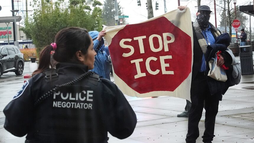 ‘Spokane 3’ protesters convicted on federal conspiracy charges for blocking ICE transfer in Washington