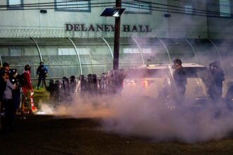 Gov. Sherrill blames ICE, defends rioters after deploying troopers to quell violent mob