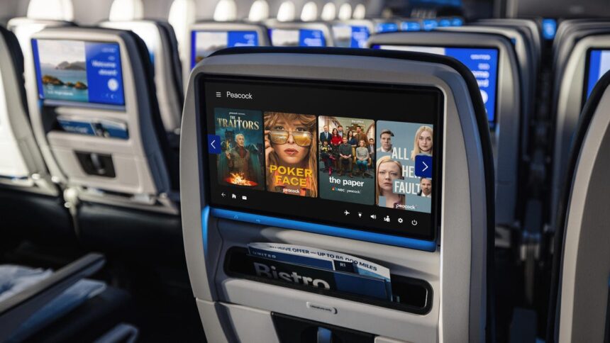 You Can Stream Certain Peacock Shows for Free on United Airlines Now