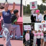 Trans athlete dominates California girls’ track meet as protesters demand: ‘Keep men out of women’s sports’